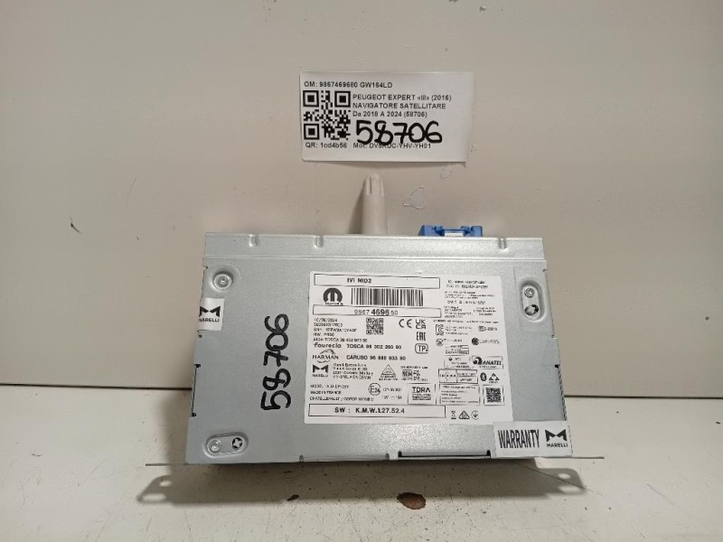 Navigatore Satellitare 9867469680 Peugeot Expert III 2016