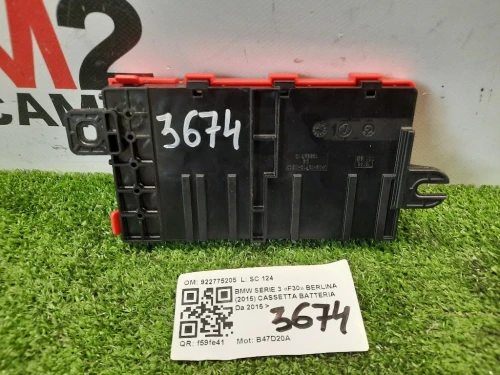 Cassetta Batteria 922775205 Bmw Serie 3 F30 Berlina 2015