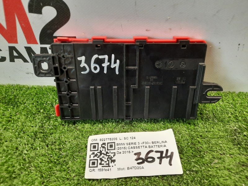Cassetta Batteria 922775205 Bmw Serie 3 F30 Berlina 2015