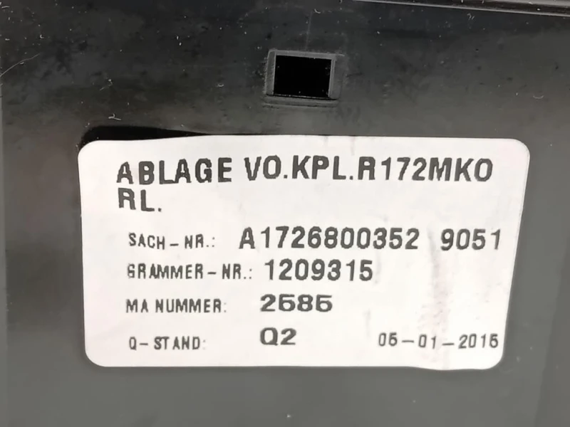 Portabevande DX A1726800352 Mercedes Classe SLK R172 2011