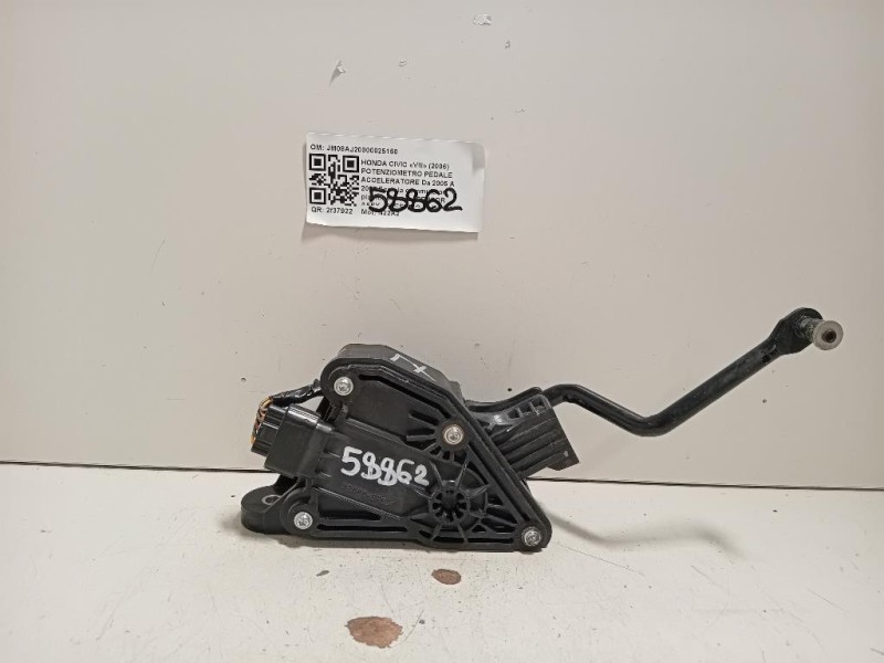 Potenziometro Pedale Acceleratore JM08AJ20000025150 Honda Civic VIII 2006