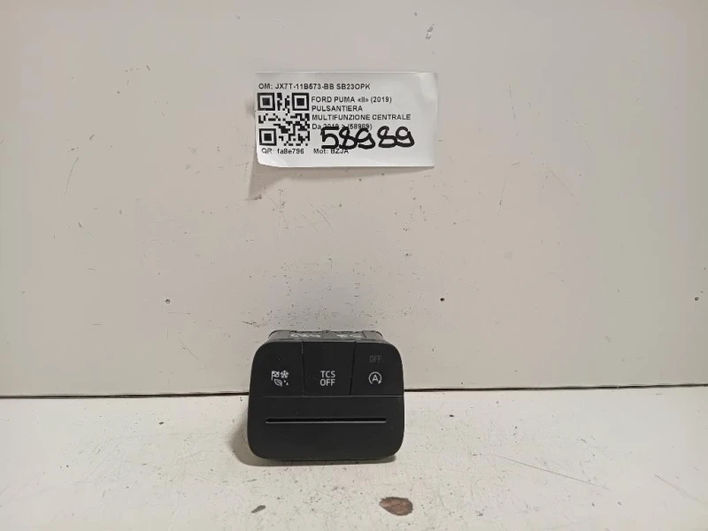 Pulsantiera Multifunzione Centrale JX7T-11B573-BB Ford PUMA II 2019