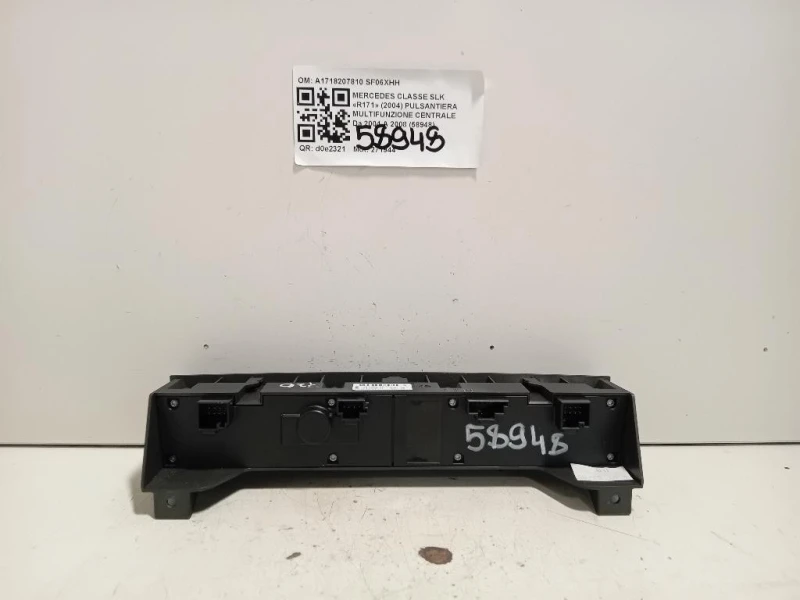 Pulsantiera Multifunzione Centrale A1718207810 Mercedes Classe SLK R171 2004