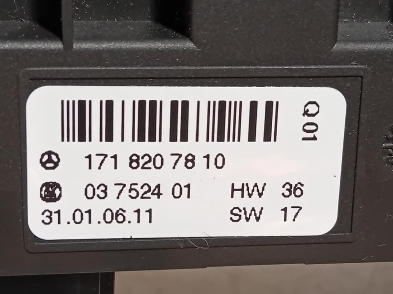 Pulsantiera Multifunzione Centrale A1718207810 Mercedes Classe SLK R171 2004