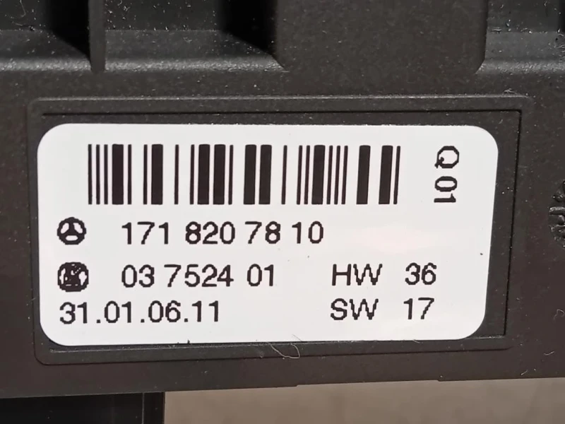 Pulsantiera Multifunzione Centrale A1718207810 Mercedes Classe SLK R171 2004