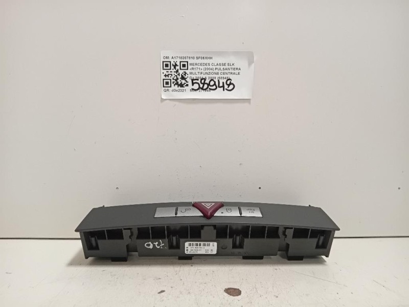 Pulsantiera Multifunzione Centrale A1718207810 Mercedes Classe SLK R171 2004