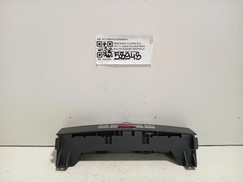 Pulsantiera Multifunzione Centrale A1718207810 Mercedes Classe SLK R171 2004
