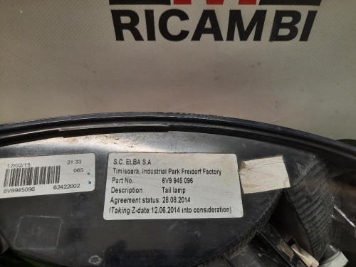 Fanale POST DX 6V6945112 Skoda Fabia NJ3 2018