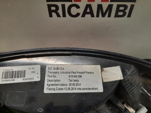 Fanale POST DX 6V6945112 Skoda Fabia NJ3 2018