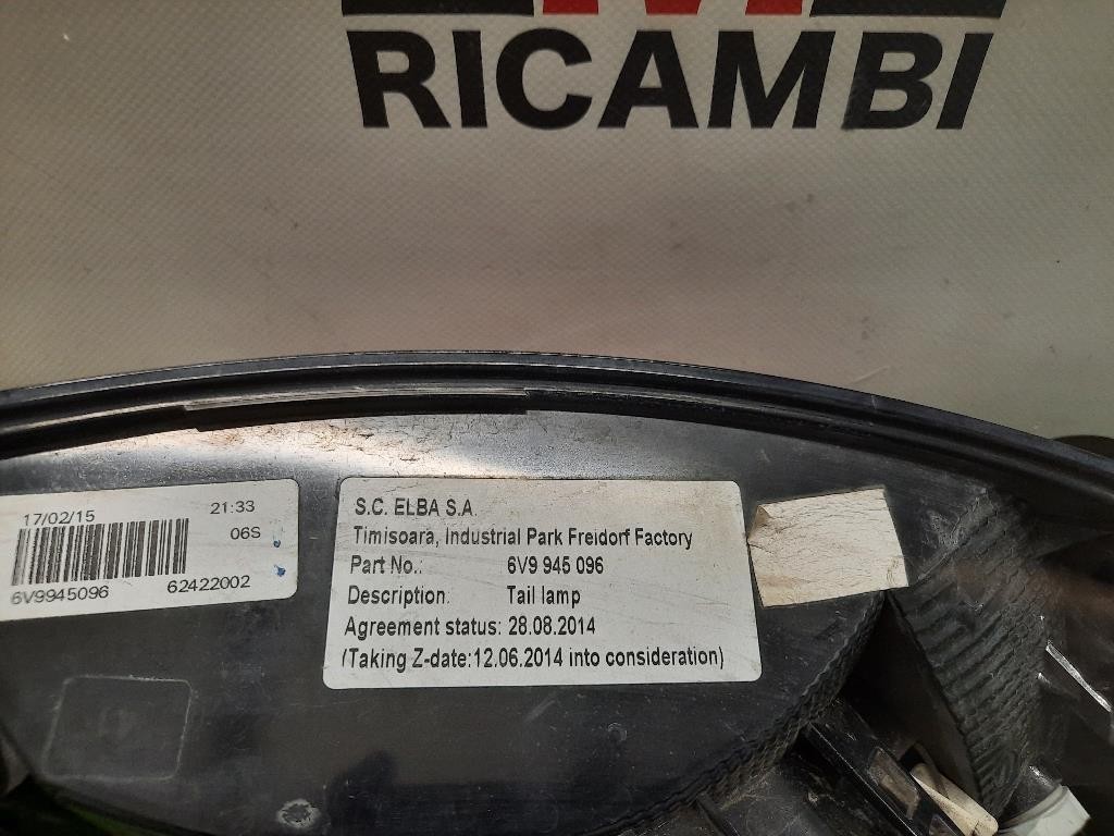 Fanale POST DX 6V6945112 Skoda Fabia NJ3 2018