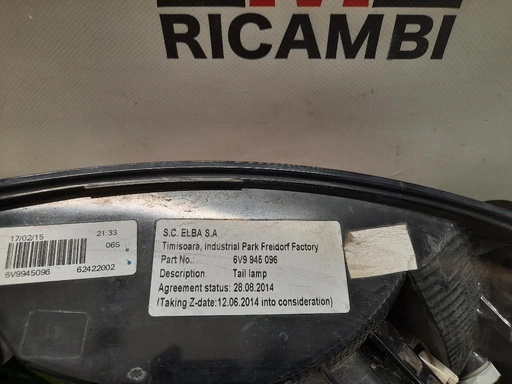 Fanale POST DX 6V6945112 Skoda Fabia NJ3 2018