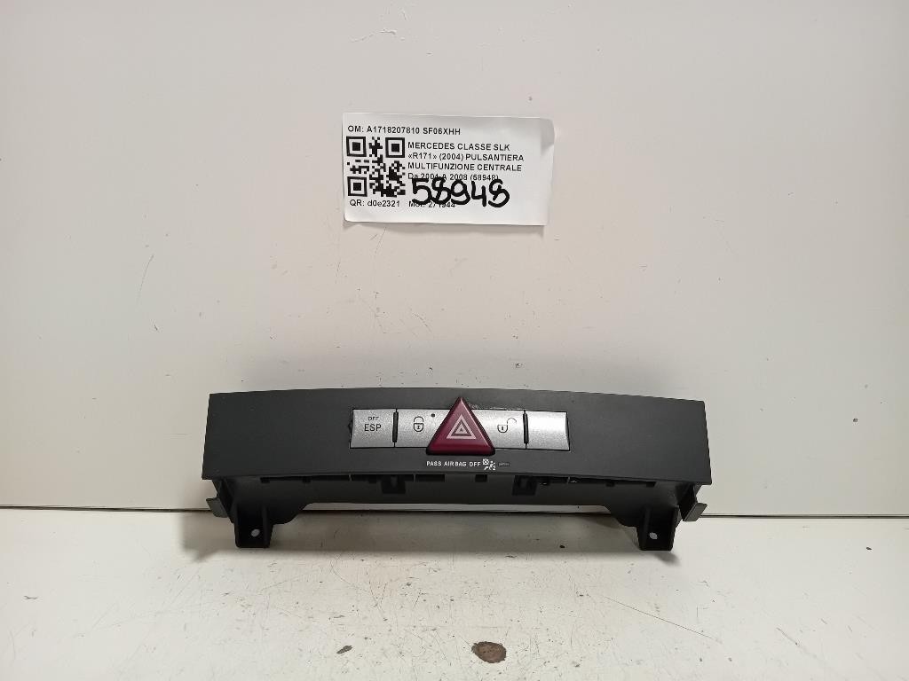 Pulsantiera Multifunzione Centrale A1718207810 Mercedes Classe SLK R171 2004