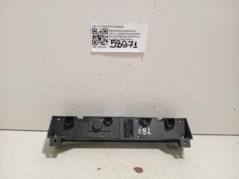 Pulsantiera Multifunzione Centrale A1718207810 Mercedes Classe SLK R171 2004