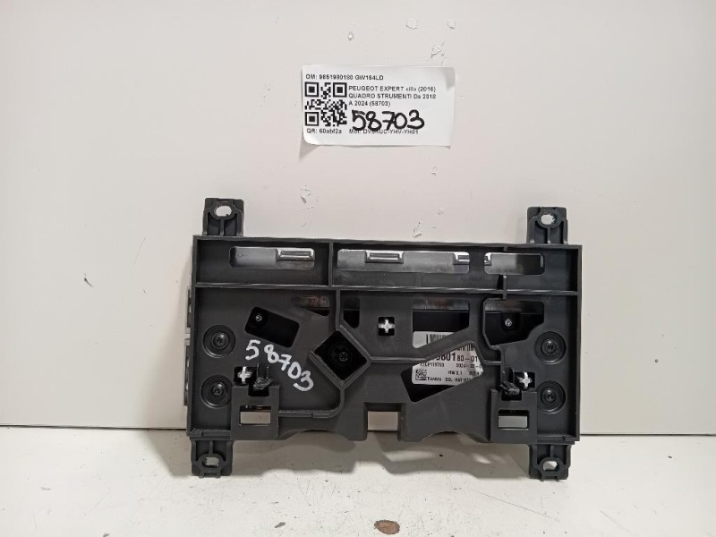 Quadro Strumenti 9851980180 Peugeot Expert III 2016