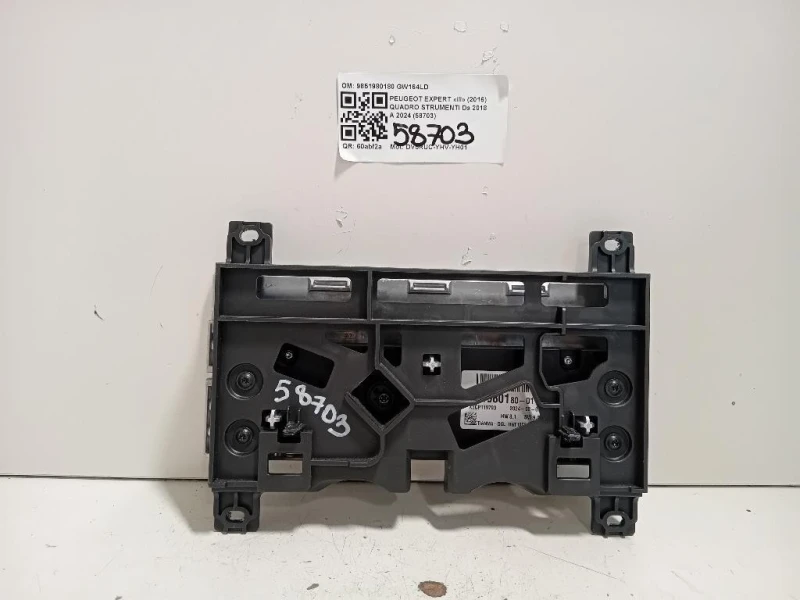 Quadro Strumenti 9851980180 Peugeot Expert III 2016