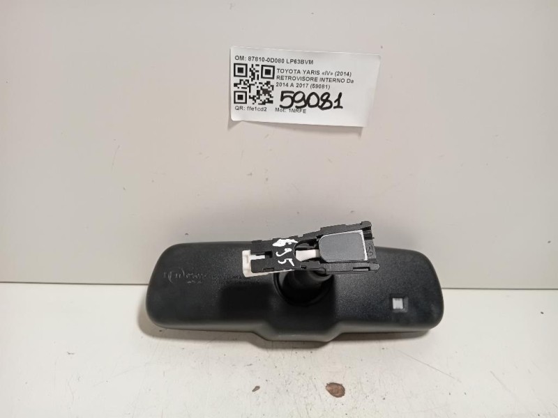 Retrovisore Interno 87810-0D080 Toyota Yaris IV 2014