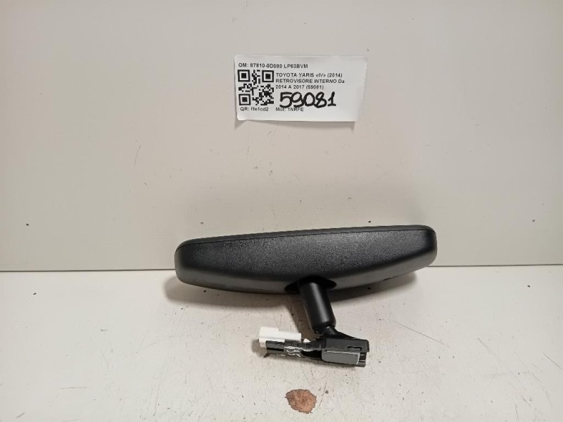 Retrovisore Interno 87810-0D080 Toyota Yaris IV 2014