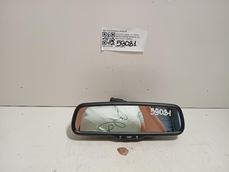 Retrovisore Interno 87810-0D080 Toyota Yaris IV 2014