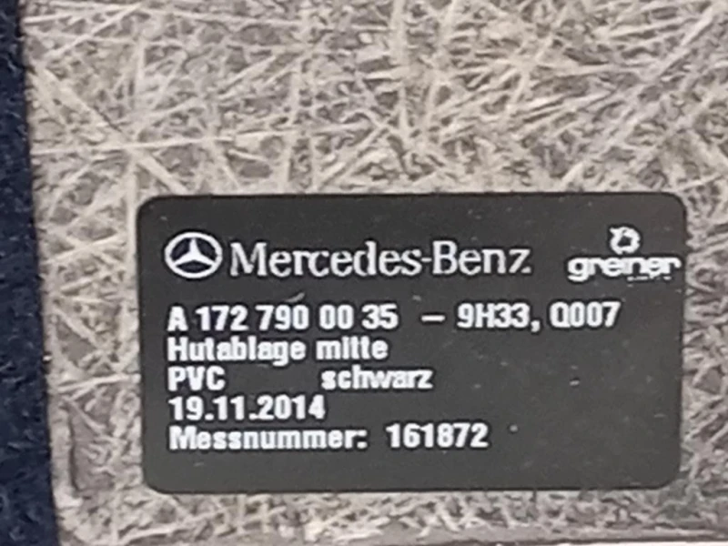 Ripiano Copertura VANO Bagagli A1727900035 Mercedes Classe SLK R172 2011
