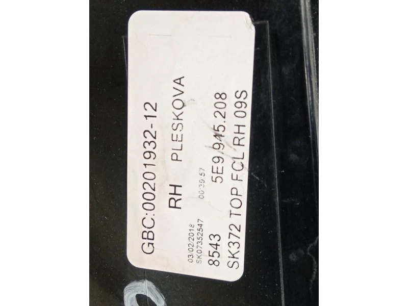 Fanale POST DX 0020193212 Skoda Octavia 5E3 2017