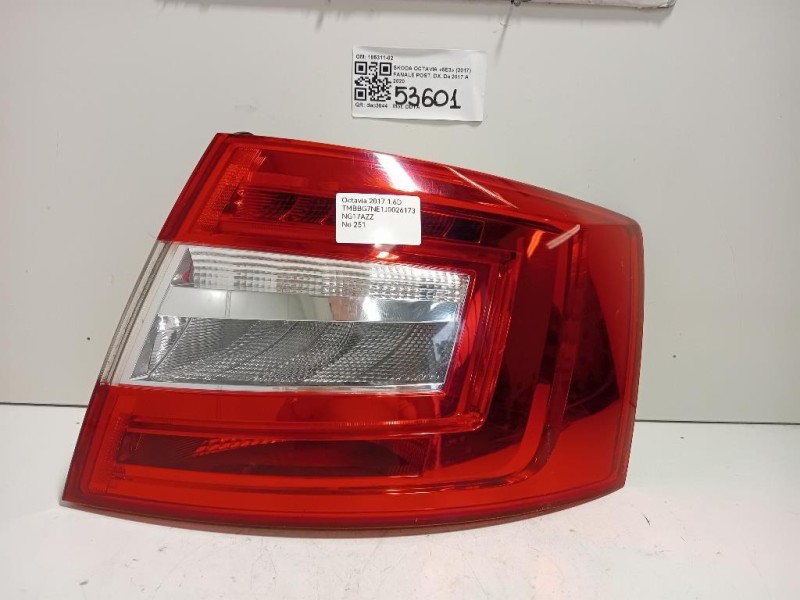 Fanale POST DX 185311-02 Skoda Octavia 5E3 2017