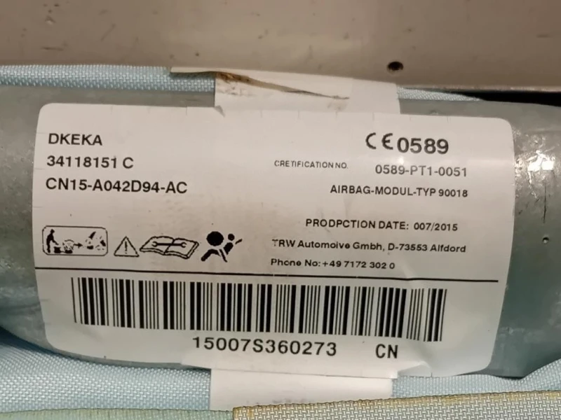 Air-bag A Tendina DX CN15-A042D94-AC Ford Ecosport 2013