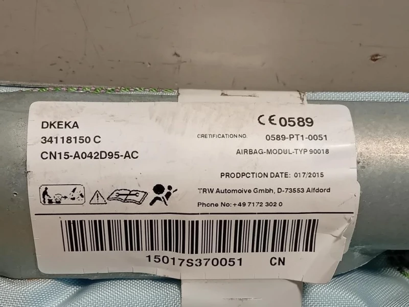 Air-bag A Tendina SX CN15-A042D95-AC Ford Ecosport 2013