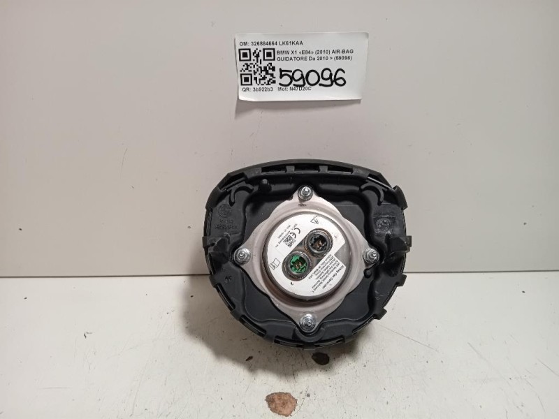 Air-bag Guidatore 326884664 Bmw X1 E84 2010