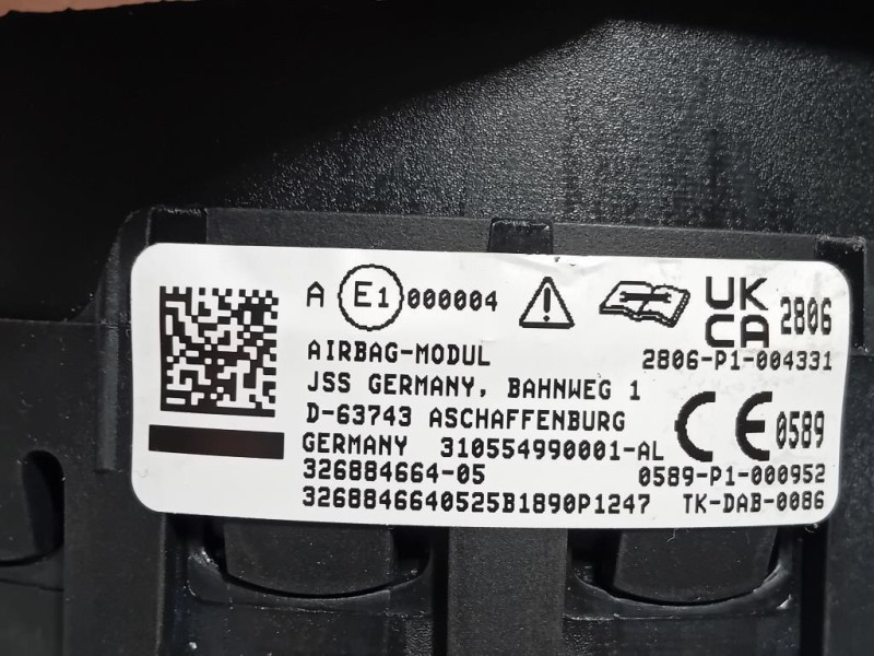 Air-bag Guidatore 326884664 Bmw X1 E84 2010