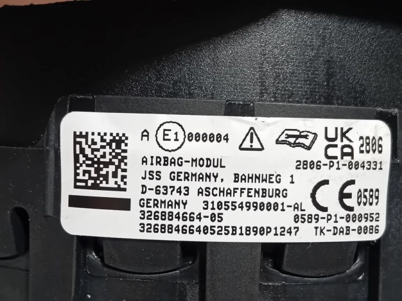 Air-bag Guidatore 326884664 Bmw X1 E84 2010