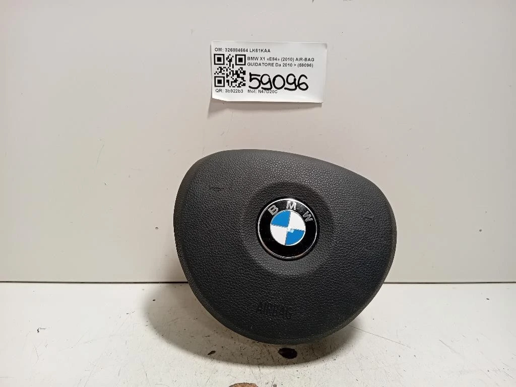 Air-bag Guidatore 326884664 Bmw X1 E84 2010