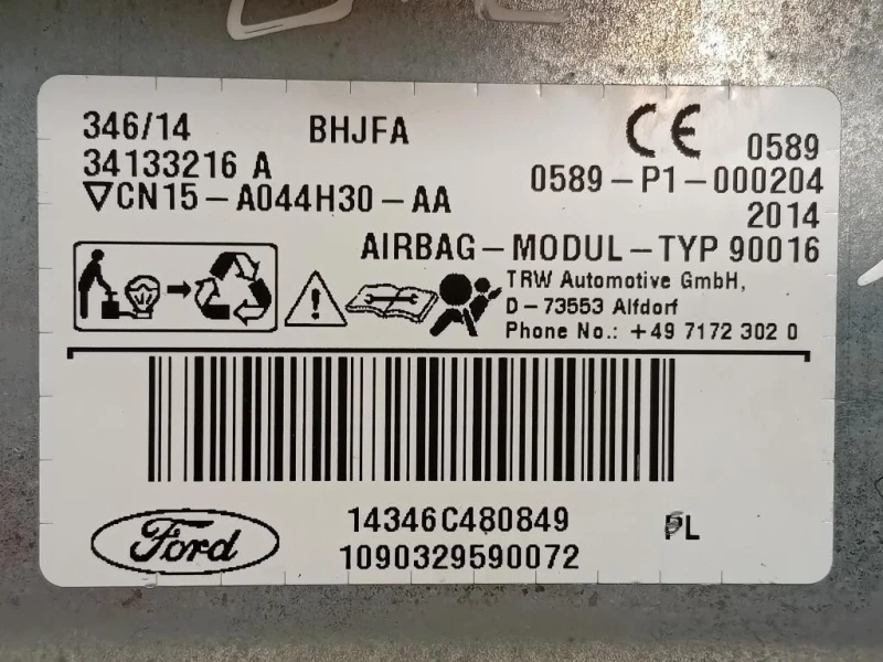 Air-bag Passeggero CN15-A004H30 Ford Ecosport 2013