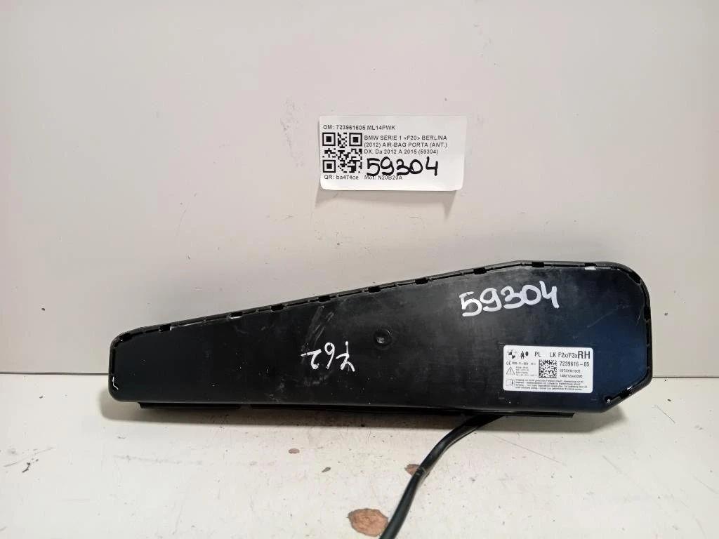Air-bag Porta ANT DX 723961605 Bmw Serie 1 F20 Berlina 2012