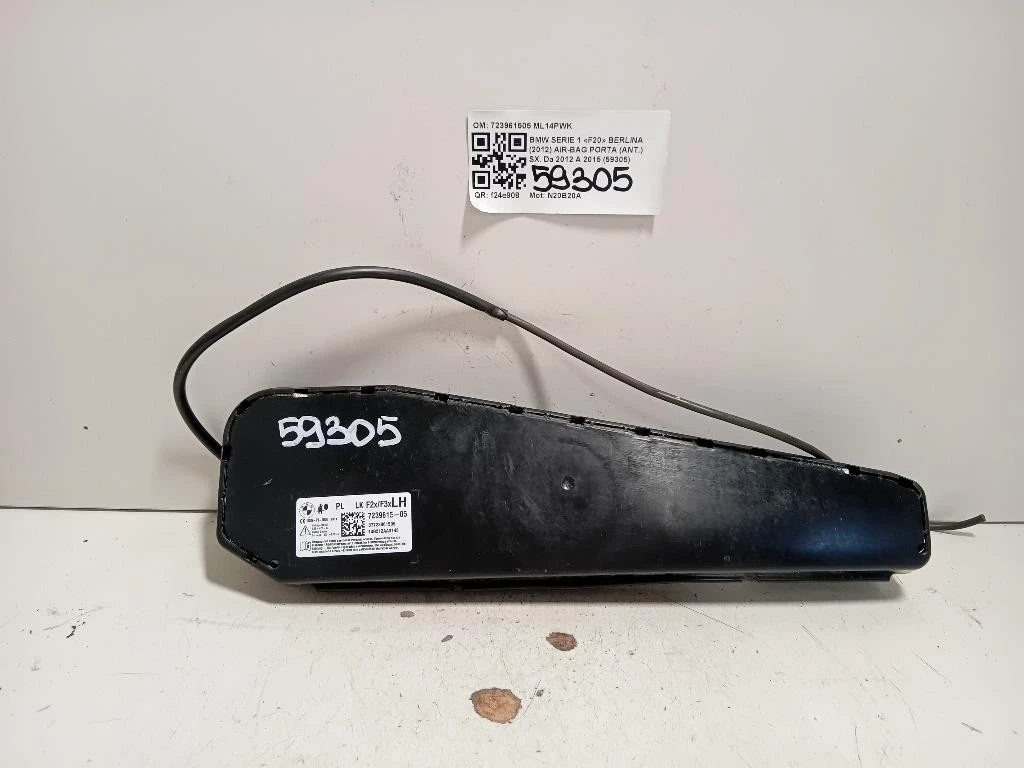 Air-bag Porta ANT SX 723961505 Bmw Serie 1 F20 Berlina 2012