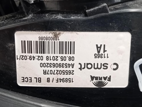 Fanale POST DX 265502707R Smart Forfour 453 2015