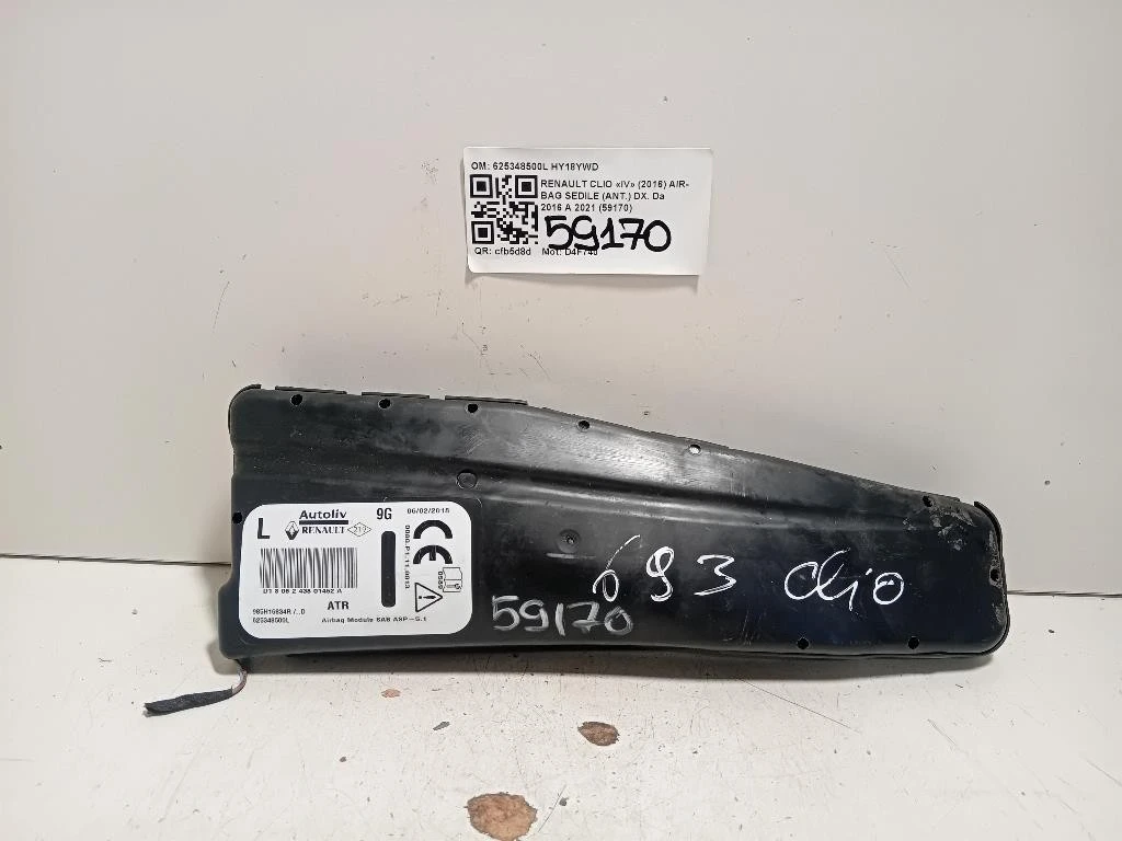 Air-bag Sedile ANT SX 625348500L Renault CLIO IV 2016