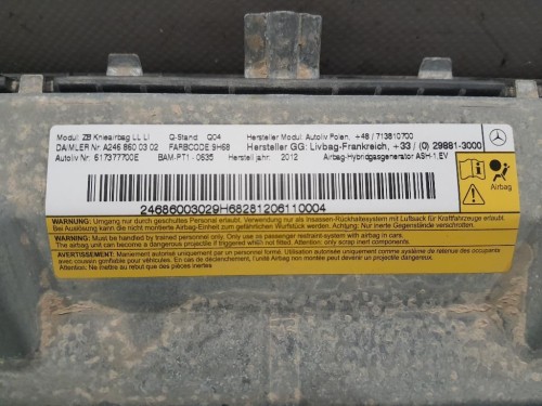Air-bag Ginocchia SX A24686003029H68 Mercedes Classe B W246 2012