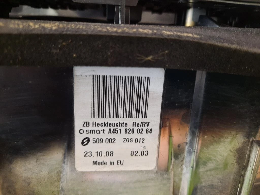 Fanale POST DX A4518200264 Smart Fortwo Cabrio 451 2007