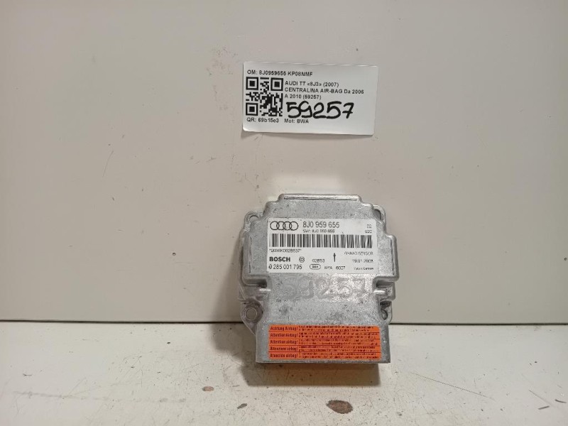 Centralina Air-bag 8J0959655 Audi TT 8J3 2007