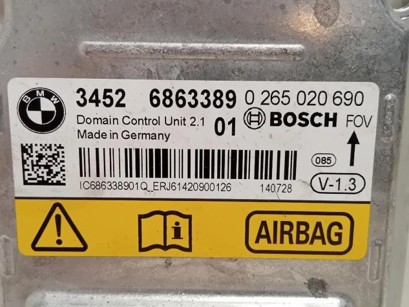 Centralina Air-bag 34526863389 Bmw Serie 1 F20 Berlina 2012