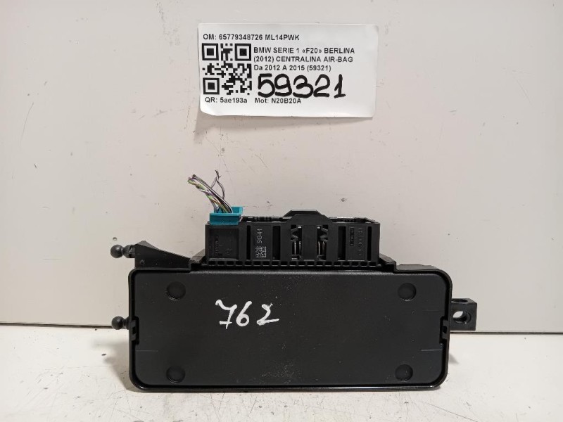 Centralina Air-bag 65779348726 Bmw Serie 1 F20 Berlina 2012