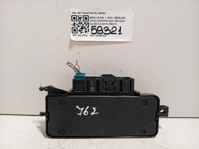 Centralina Air-bag 65779348726 Bmw Serie 1 F20 Berlina 2012