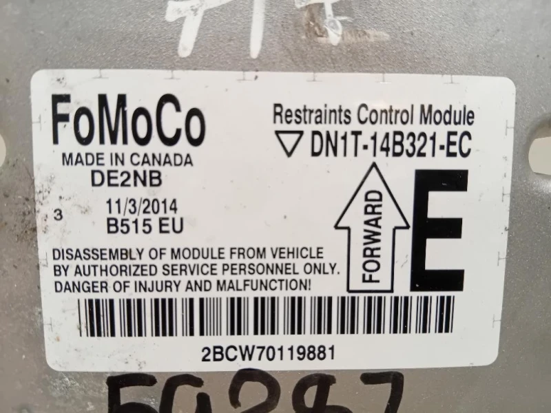 Centralina Air-bag DN1T-14B321-EC Ford Ecosport 2013
