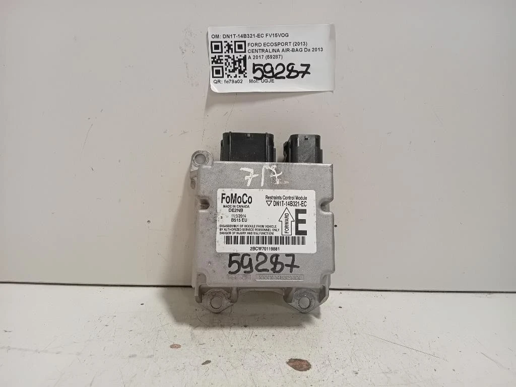 Centralina Air-bag DN1T-14B321-EC Ford Ecosport 2013