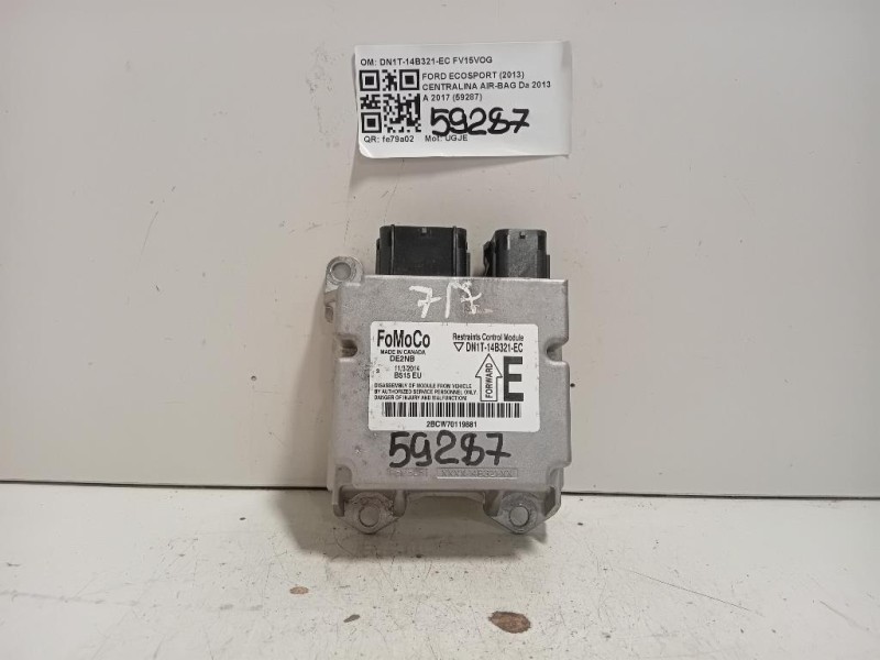 Centralina Air-bag DN1T-14B321-EC Ford Ecosport 2013