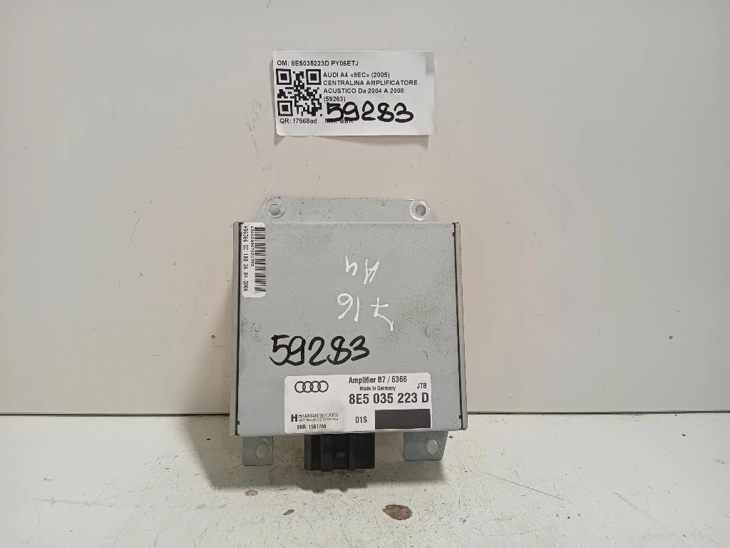 Centralina Amplificatore Acustico 8E5035223D Audi A4 8EC 2005