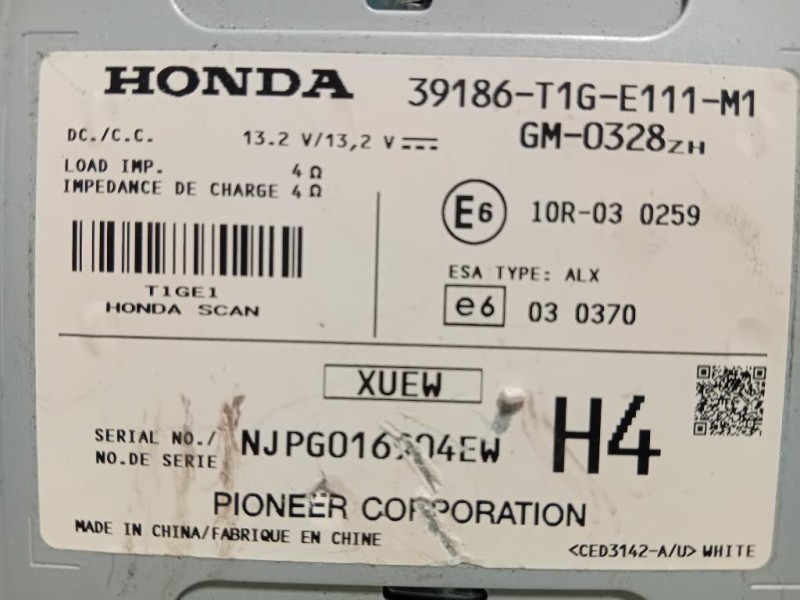 Centralina Amplificatore Acustico 39186-T1G-E111-M1 Honda CR-V IV 2012