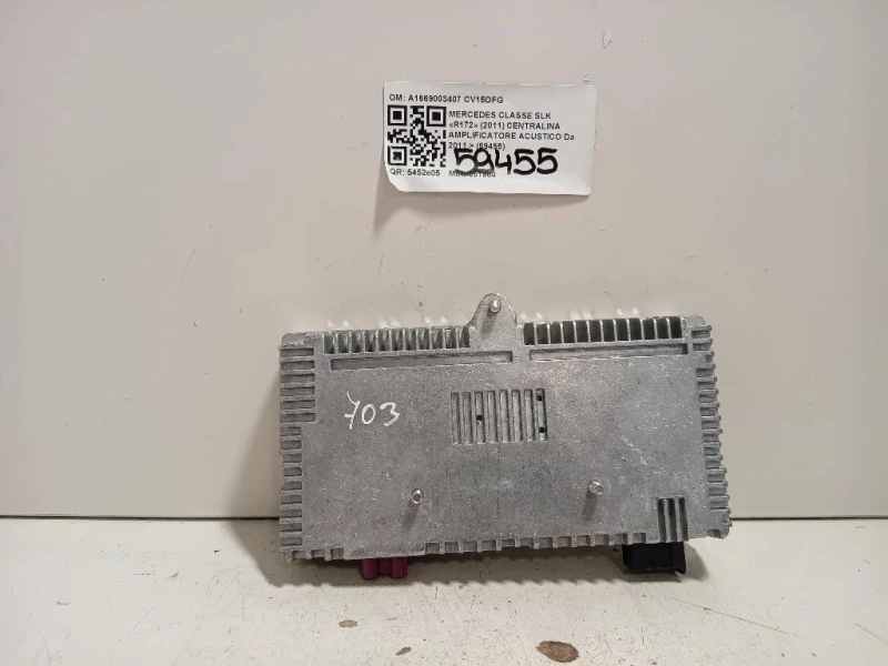 Centralina Amplificatore Acustico A1669003407 Mercedes Classe SLK R172 2011