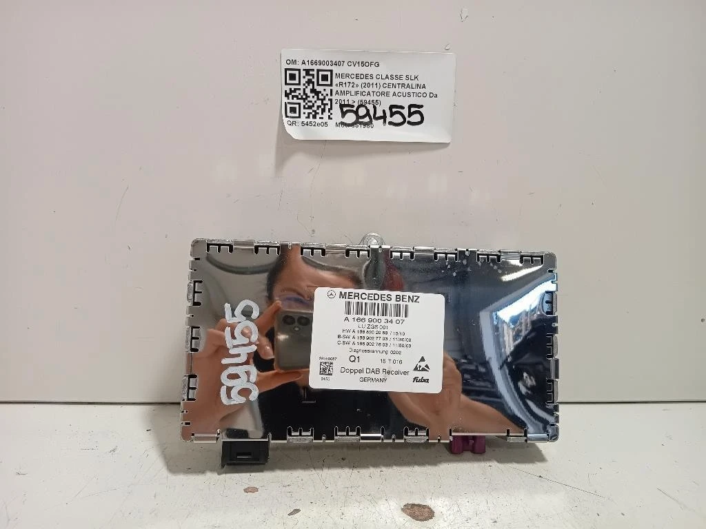 Centralina Amplificatore Acustico A1669003407 Mercedes Classe SLK R172 2011
