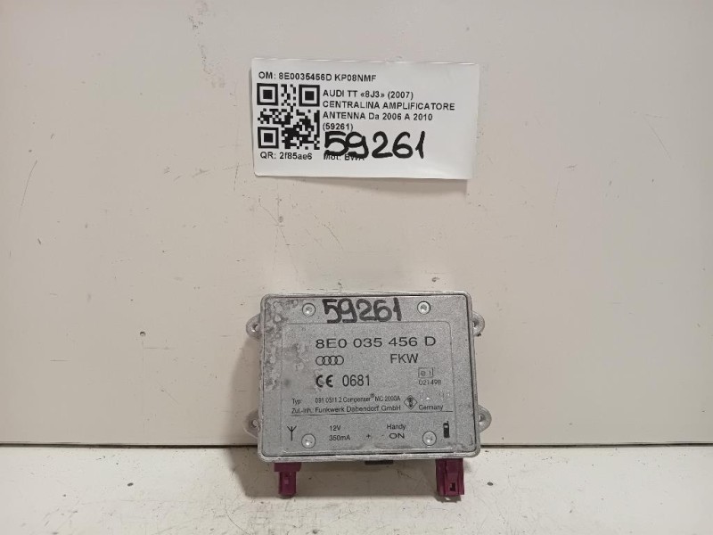 Centralina Amplificatore Antenna 8E0035456D Audi TT 8J3 2007